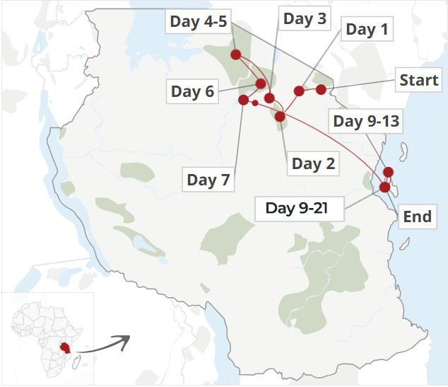 21 days Private Trip Programs
